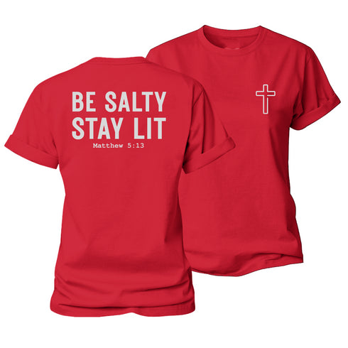 Women's Be Salty Stay Lit Cotton T-Shirt